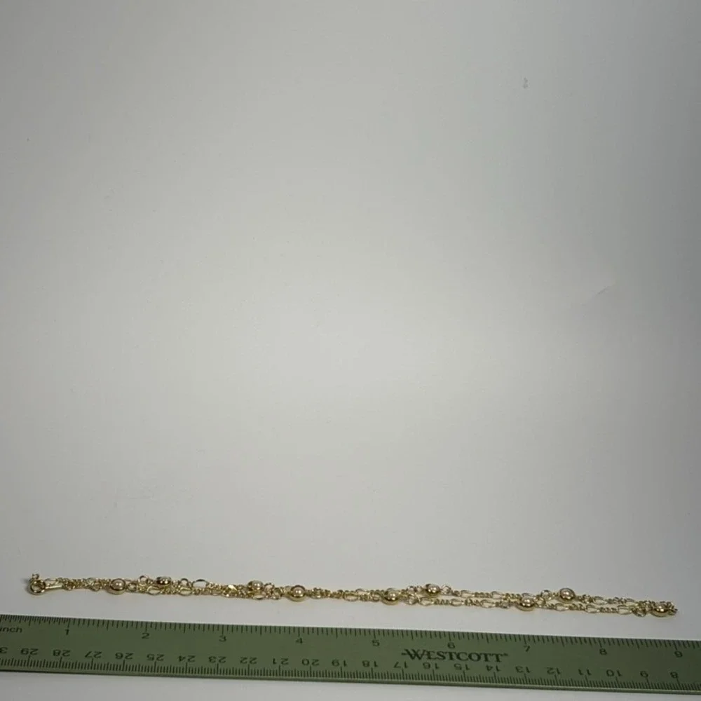 Necklace Captive Pearl Choker Gold Tone Dainty Elegant Piece 16‎ inch